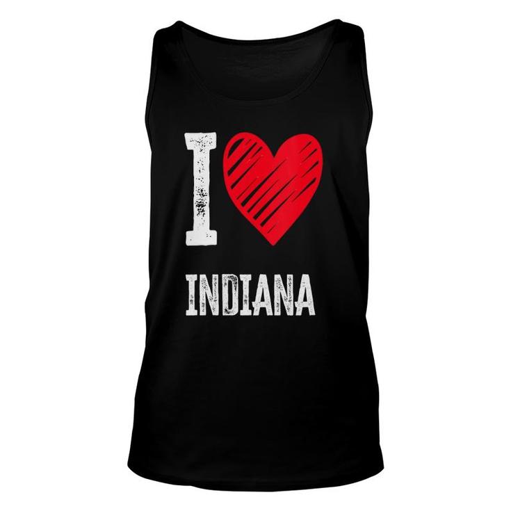 Womens I Love Indiana I Heart Indiana Tee Usa For In Lovers Tank Top