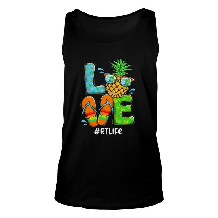Love Lung Respiratory Therapy Rt Christmas In July Summer Unisex Tank Top