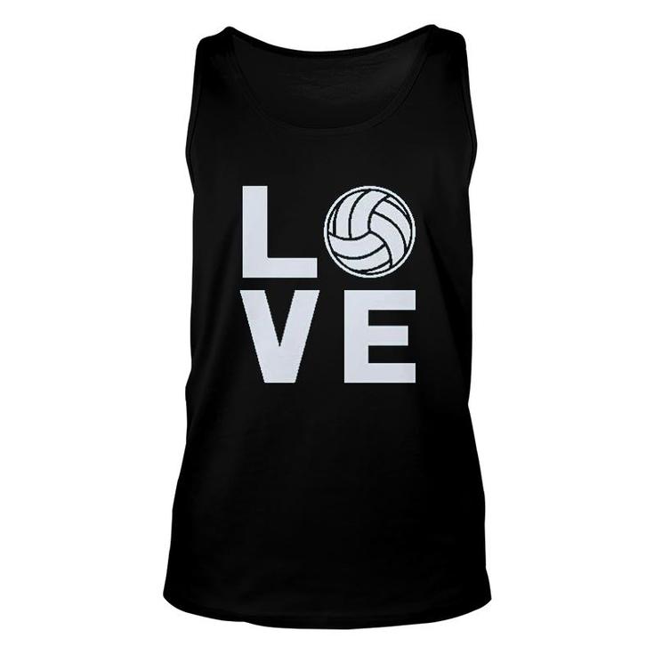 Love Volleyball Gift For Volleyball Fans Unisex Tank Top