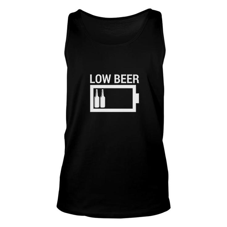 Low Beer Need A Charge Unisex Tank Top