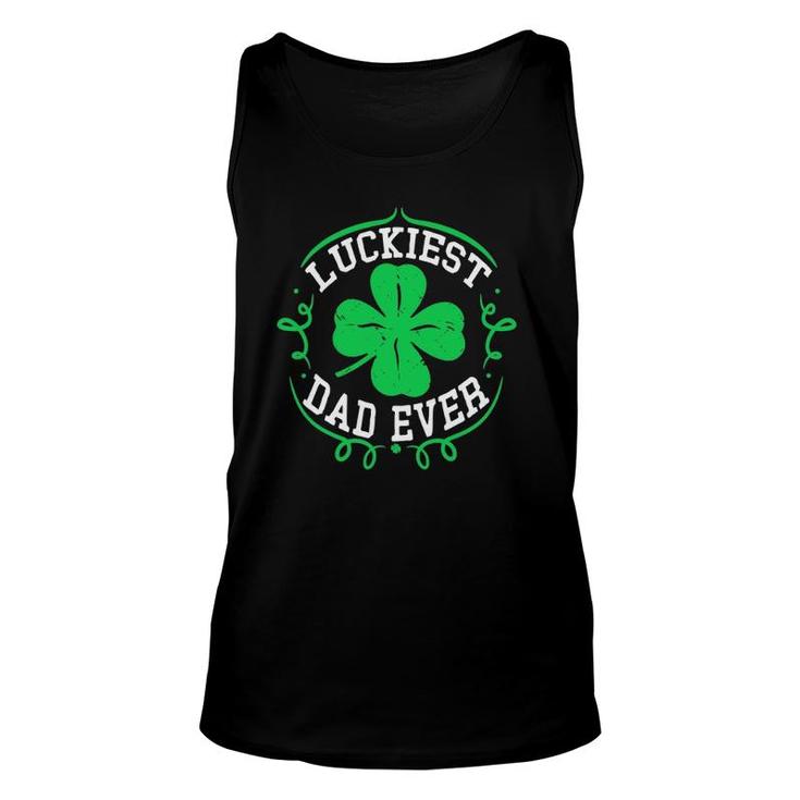 Mens Luckiest Dad Ever St Patrick's Day Daddy Men Tank Top
