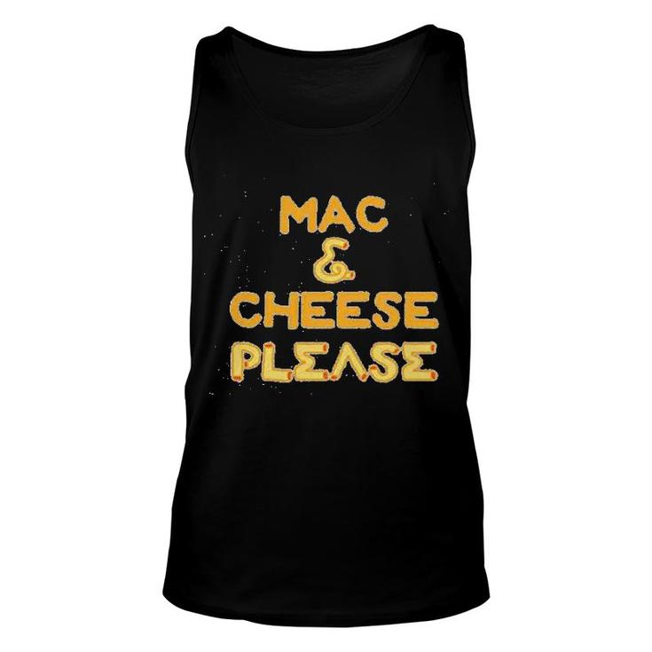 Mac And Cheese Please Funny Cute Food Unisex Tank Top