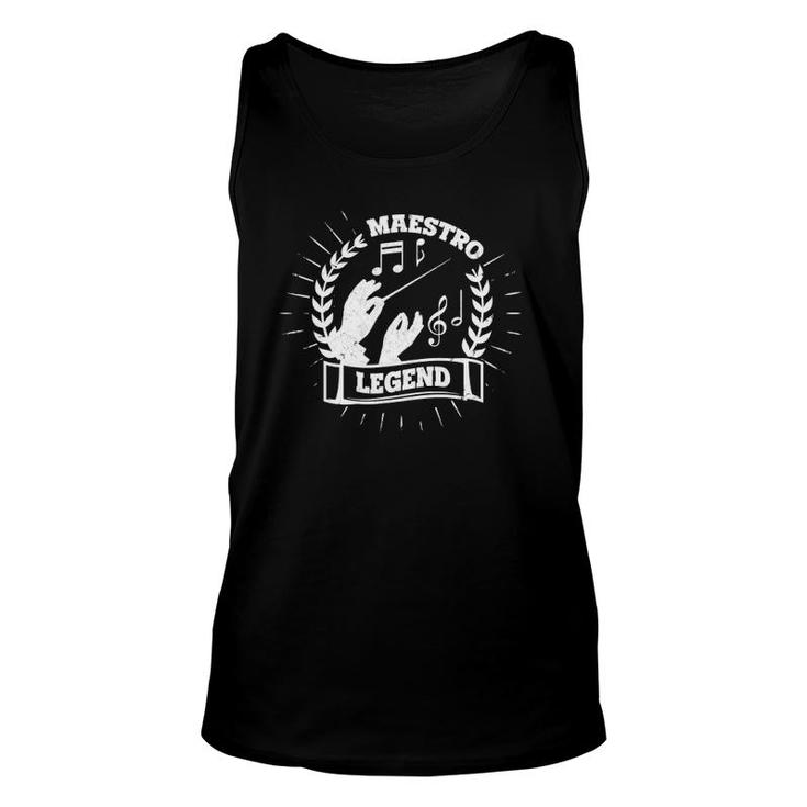 Maestro Conductor Conducting Legend Orchestra Composer Gift Unisex Tank Top