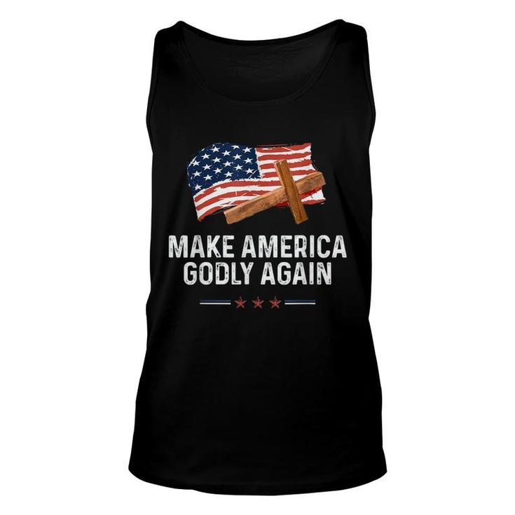 Make America Godly Again Flag Unisex Tank Top