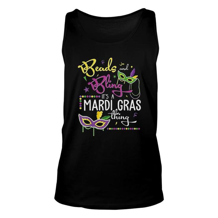 Mardi Gras Bling And Beads Gift Unisex Tank Top
