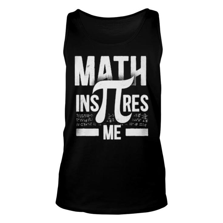 Math Teacher Nerd Student Formula Equation Pi Day Math  Unisex Tank Top