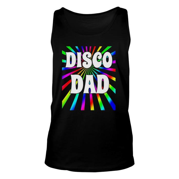 Mens 70'S Disco  Disco Dad Multi-Color Party Unisex Tank Top