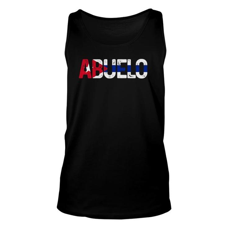 Mens Abuelo Cuban Flag Pride Cuba Father's Day Unisex Tank Top