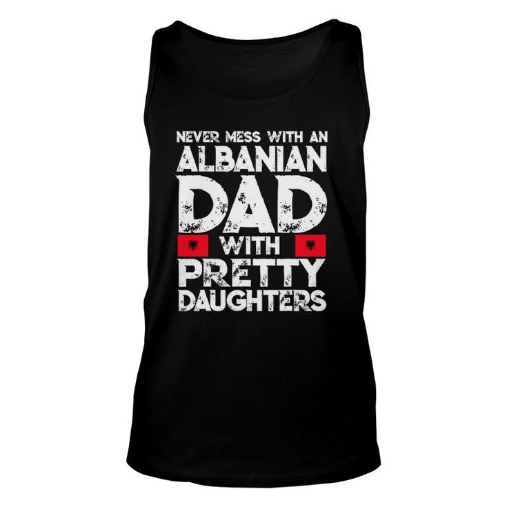 Mens Albanian Dad With Pretty Daughters Gift Unisex Tank Top