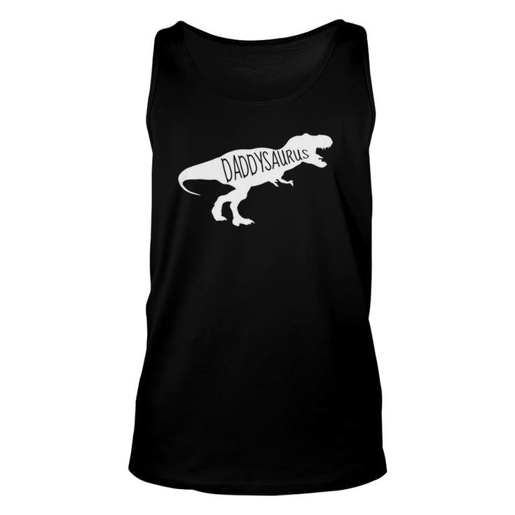 Mens Baby Announcement For Dad - Daddysaurus Gift Unisex Tank Top