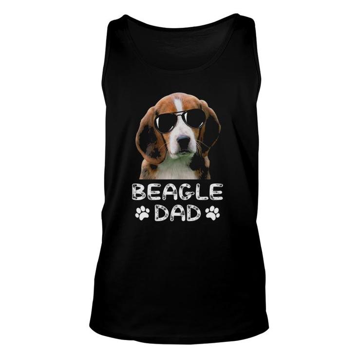 Mens Beagle Dadfunny Beagle Dad Lover Unisex Tank Top