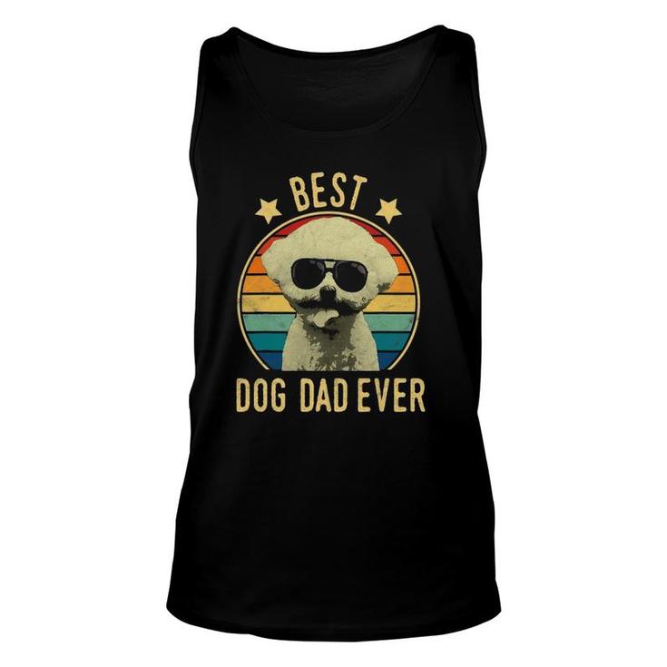 Mens Best Dog Dad Ever Bichon Frise Father's Day Gift Unisex Tank Top