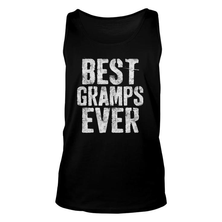Mens Best Gramps Ever Grandfather Unisex Tank Top