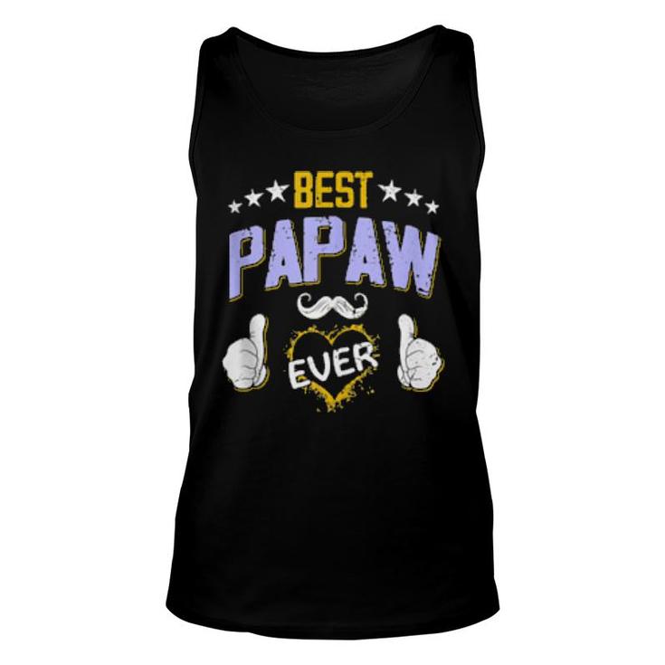 Mens Best Papaw Ever Personalized Grandpa  Unisex Tank Top