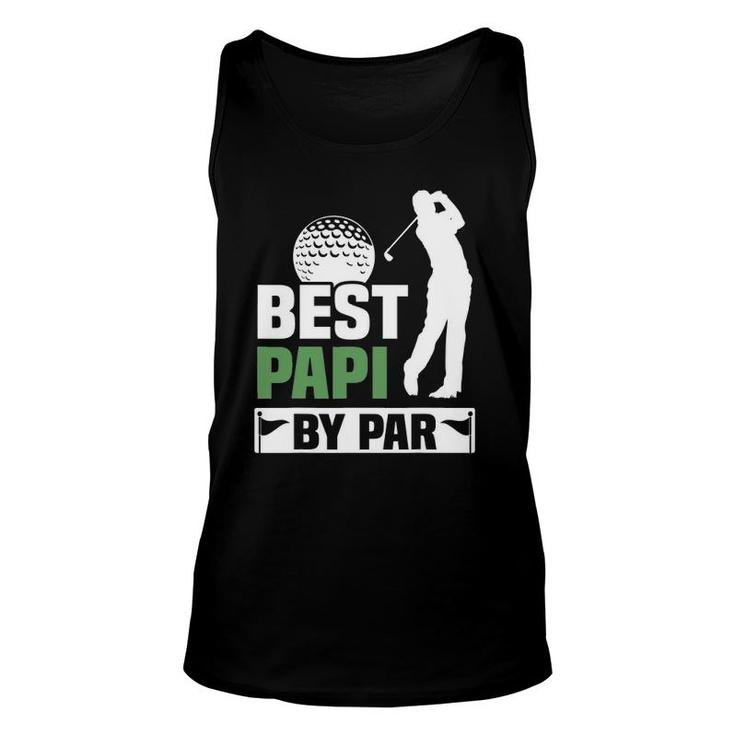 Mens Best Papi By Par Golf Grandpa Mens Fathers Day Gift Unisex Tank Top