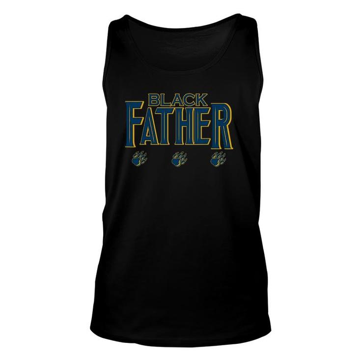 Mens Black Father Panther Father's Day African American Dad Unisex Tank Top