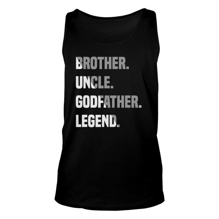 Mens Brother Uncle Godfather Legend Unisex Tank Top