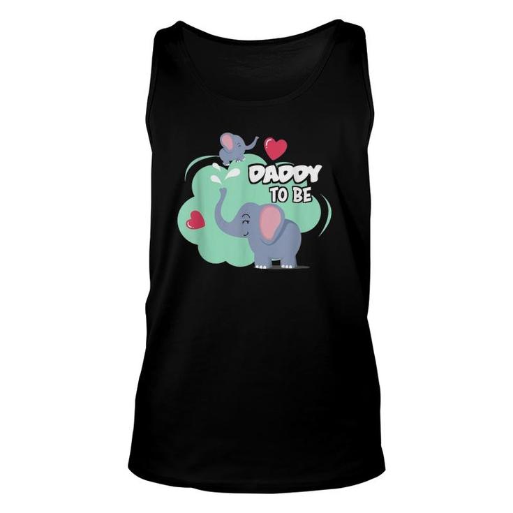 Mens Dad To Be Elephant Baby Shower For Boy Unisex Tank Top
