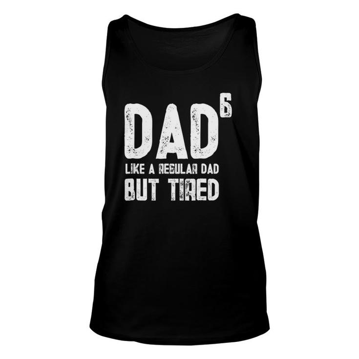 Mens Dad To Be Of 6 Kids But Tired - 6Th Power Tee  Unisex Tank Top