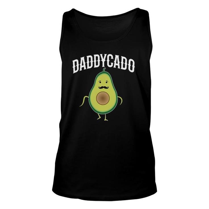 Mens Daddycado Funny Avocado Daddy Announcement Unisex Tank Top