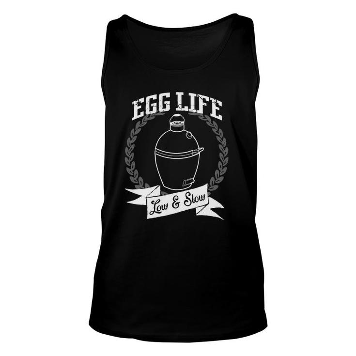 Mens Egg Life Low & Slow Green Egg Unisex Tank Top