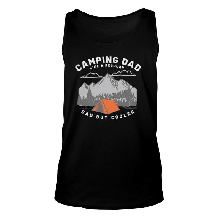 Mens Fathers Who Camp Camping Dad Unisex Tank Top