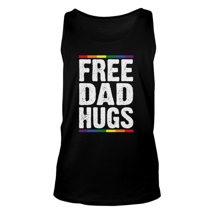 Mens Free Dad Hugs Lgbt Supports Happy Pride Month Unisex Tank Top