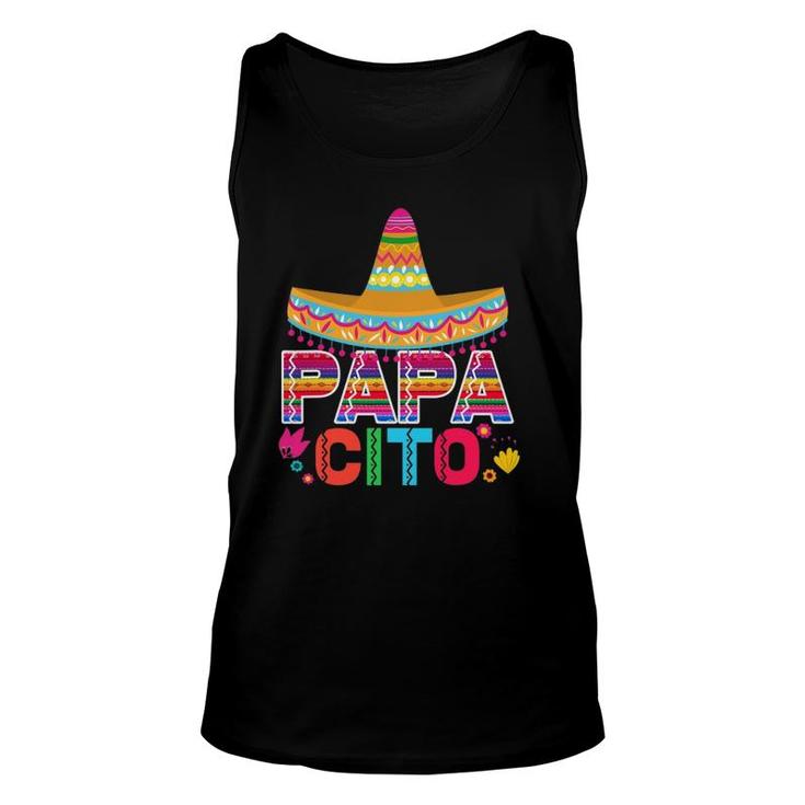 Mens Funny Father's Day Gift For Men Papacito Dad Unisex Tank Top