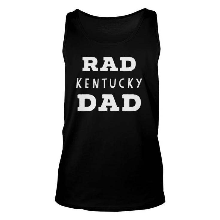 Mens Funny Rad Kentucky Dad Father's Day Unisex Tank Top