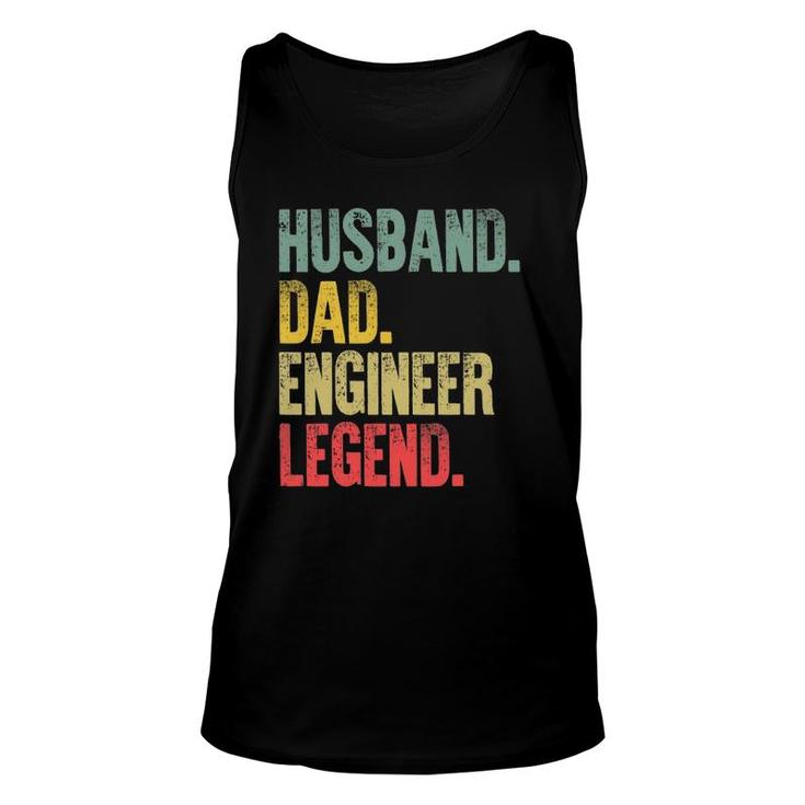 Mens Funny Vintage  Husband Dad Engineer Legend Retro Unisex Tank Top