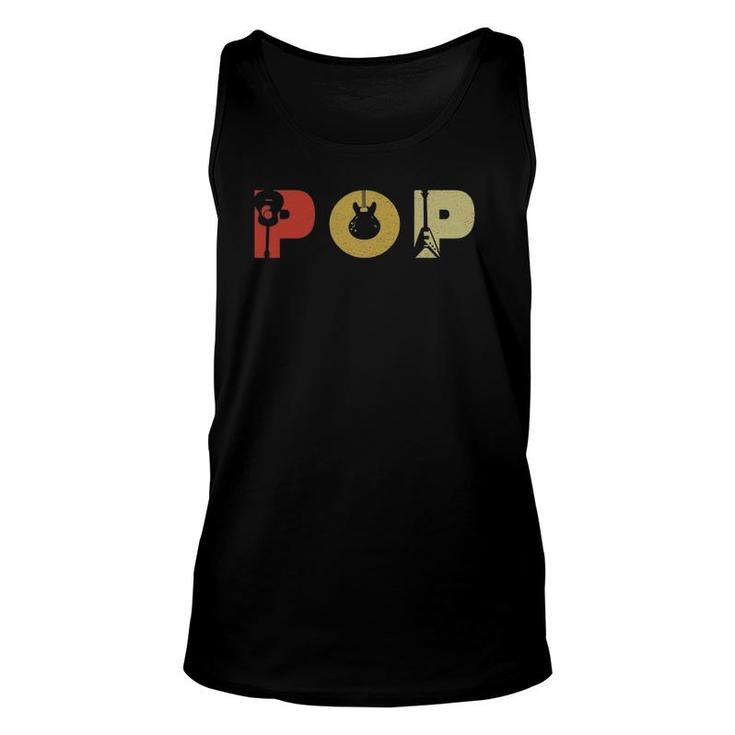 Mens Guitarist Guitar Lover Gifts Ideas Pop Father's Day Unisex Tank Top