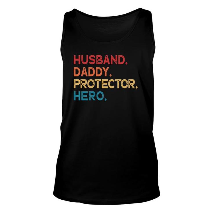 Mens Husband Daddy Protector Hero   Unisex Tank Top