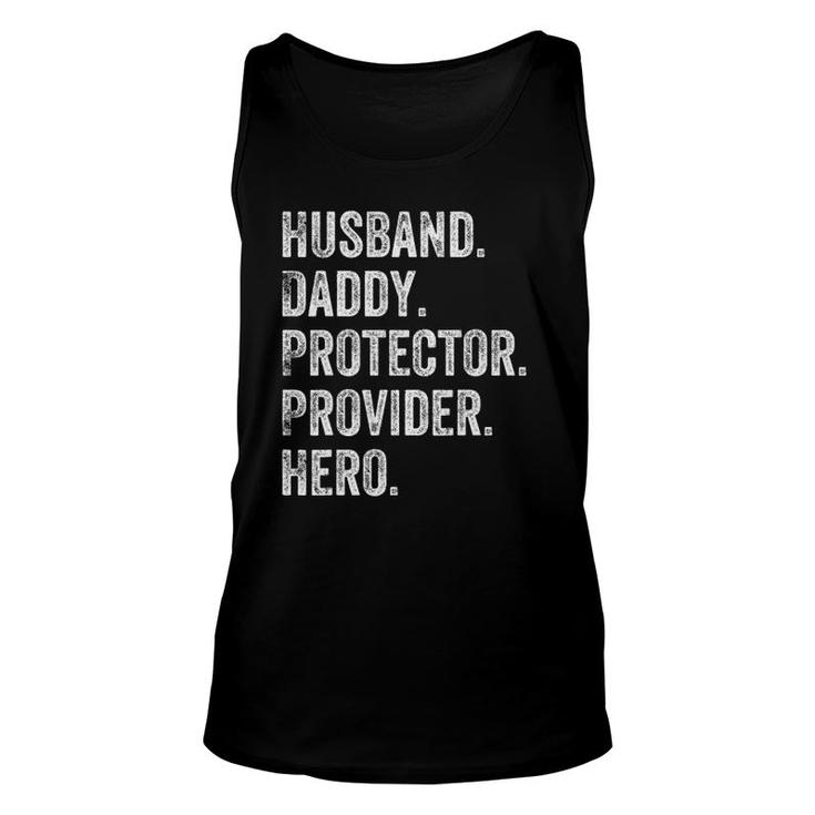 Mens Husband Daddy Protector Provider Hero Unisex Tank Top