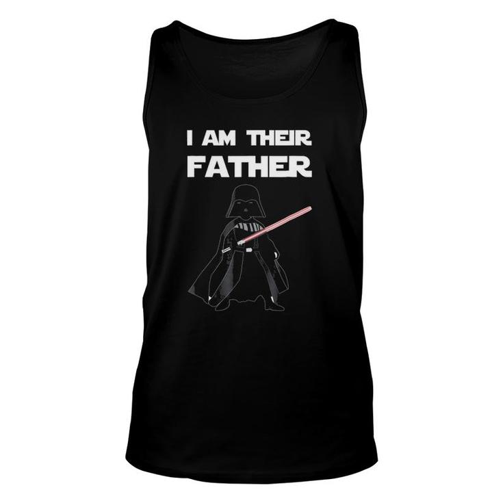 Mens I Am Their Father , Fathers Day Unisex Tank Top