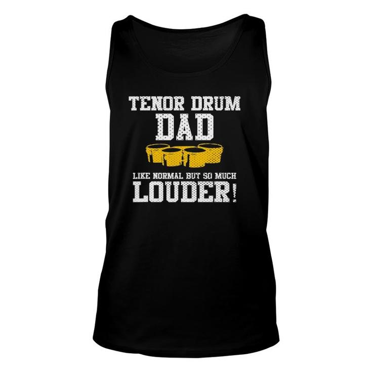 Mens Marching School Band Funny Tenor Drum Dad Unisex Tank Top