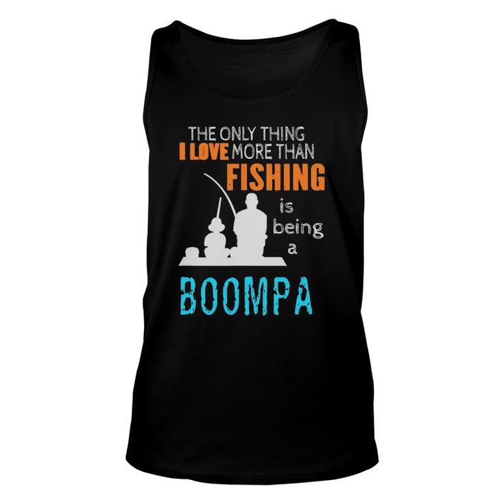 Mens More Than Love Fishing Boompa Special Grandpa Unisex Tank Top