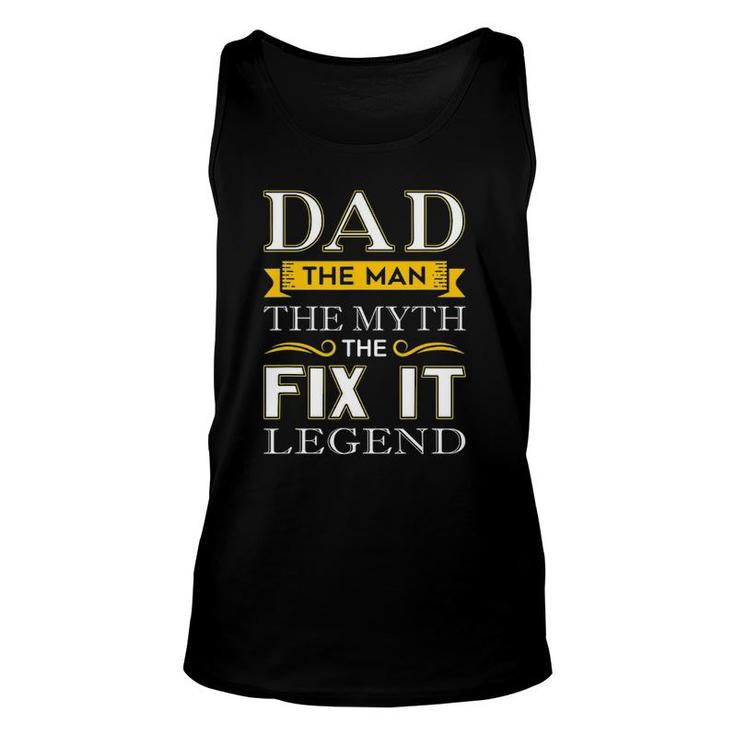 Mens Mr Fix It Dad Gifts Fathers Day Handy Man Unisex Tank Top