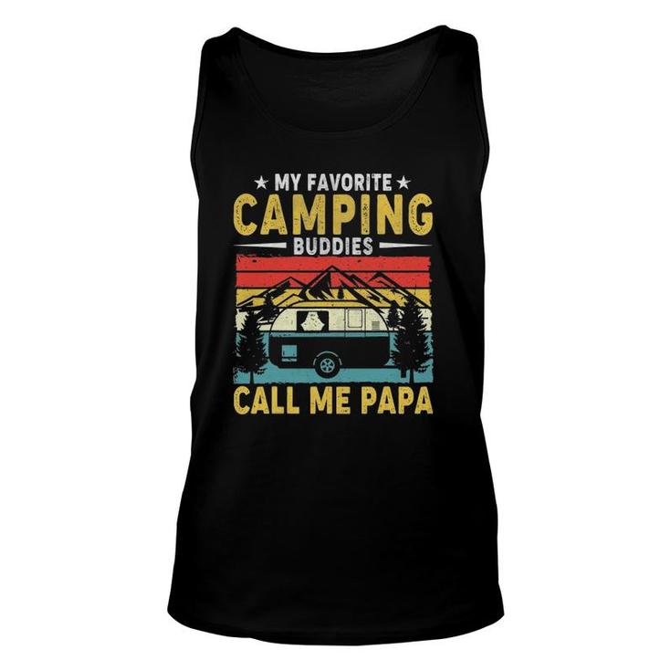 Mens My Favorite Camping Buddies Call Me Papa Vintage Unisex Tank Top