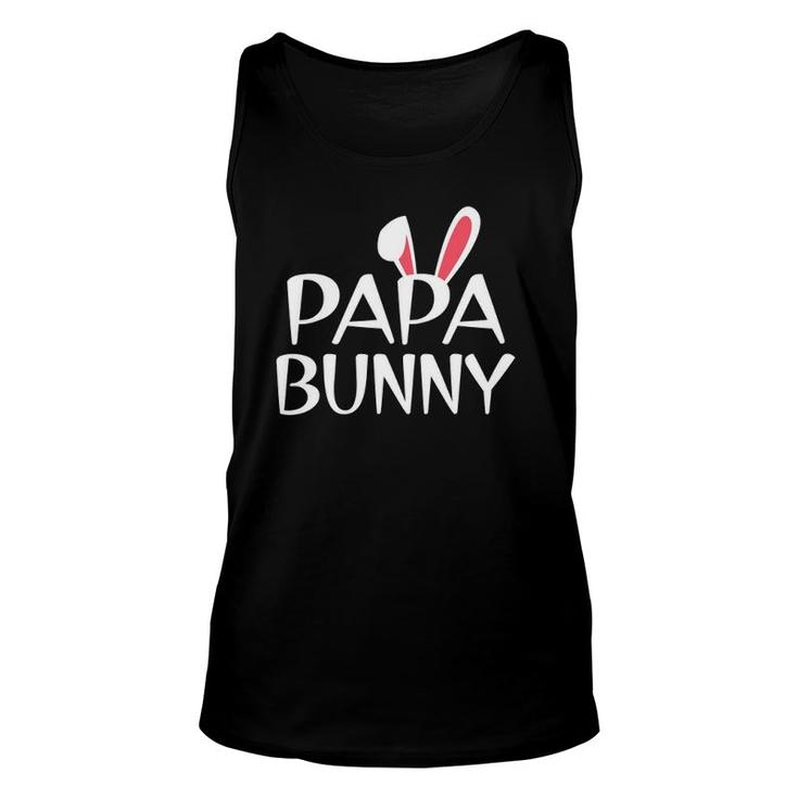 Mens Papa Bunny Family Rabbit Matching Couple Daddy Easter Unisex Tank Top