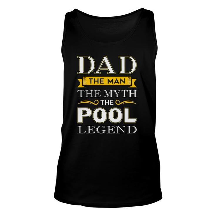 Mens Pool Shark Dad Gifts For Billiards Dads Unisex Tank Top