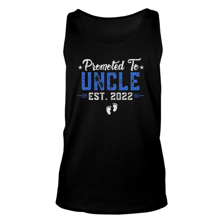 Mens Promoted To Uncle Est 2022 Fathers Day Unisex Tank Top