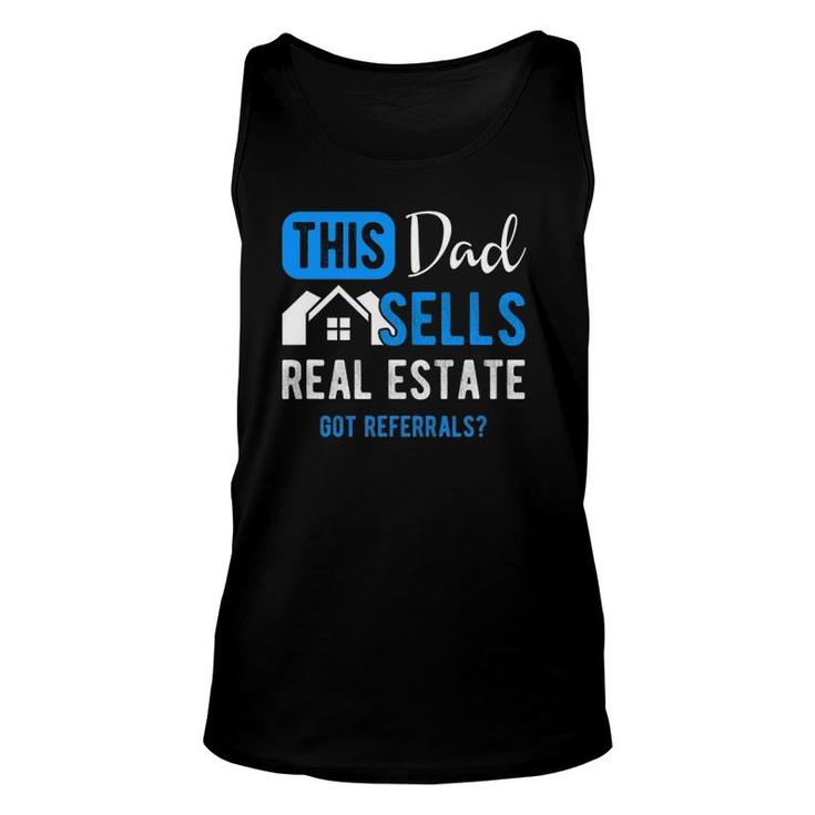Mens Real Estate Agent Men Dad Funny Realtor Gift Unisex Tank Top