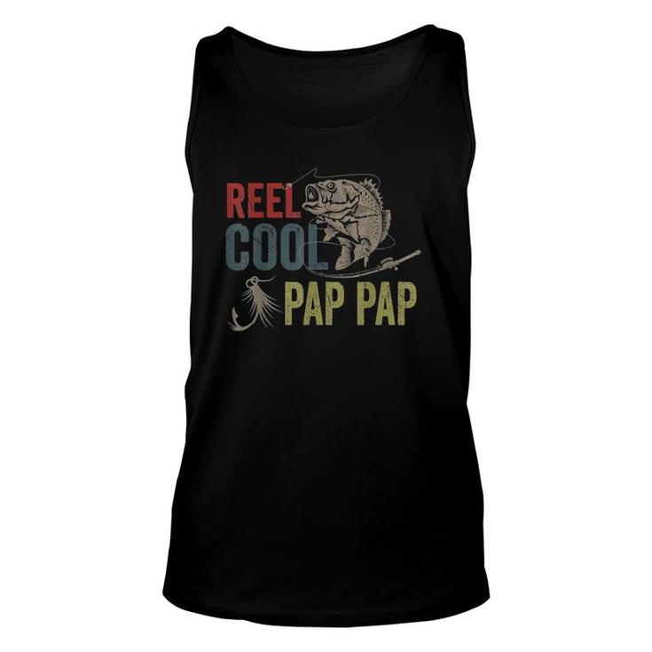 Mens Reel Cool Pap Pap Fishing Father's Day Gift Unisex Tank Top