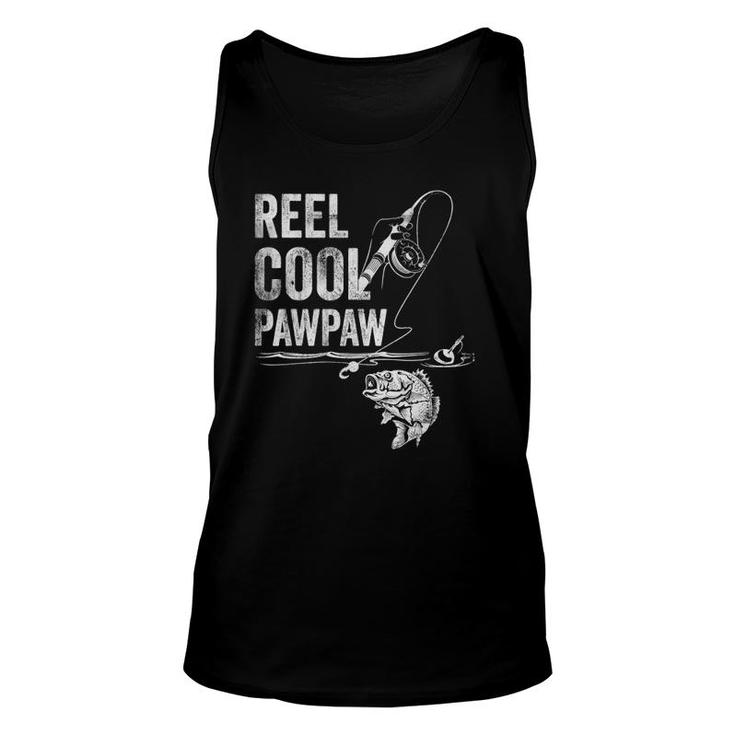 Mens Reel Cool Pawpaw Fish Fishing  Father's Day Gift Unisex Tank Top