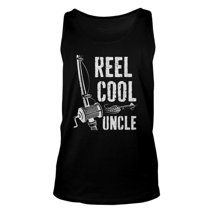 Mens Reel Cool Uncle Fishing Father's Day Gif  Unisex Tank Top