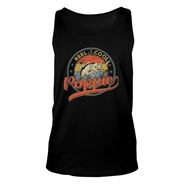 Mens Retro Reel Cool Poppie Fishing Father's Day Unisex Tank Top