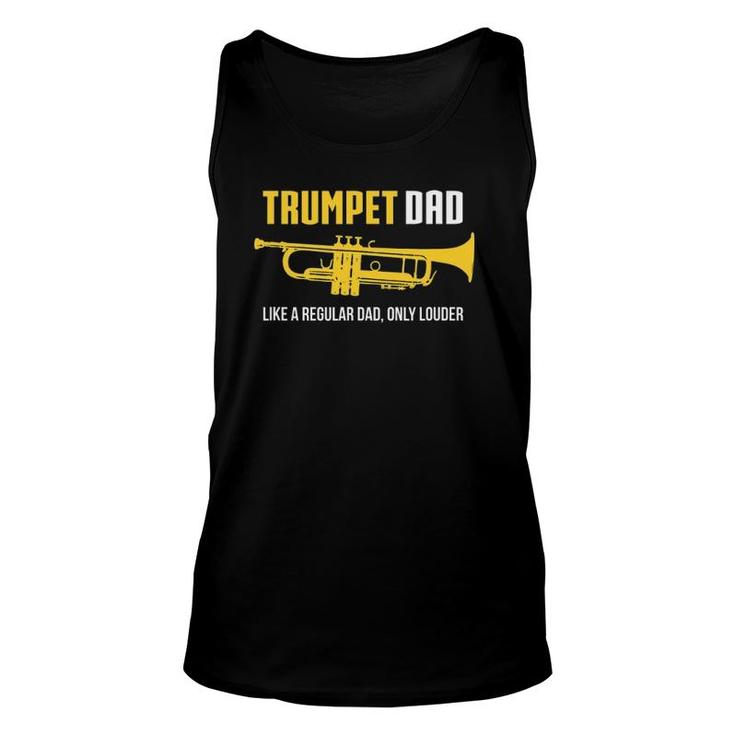 Mens Trumpet Dad Funny Cute Marching Band Gift Unisex Tank Top