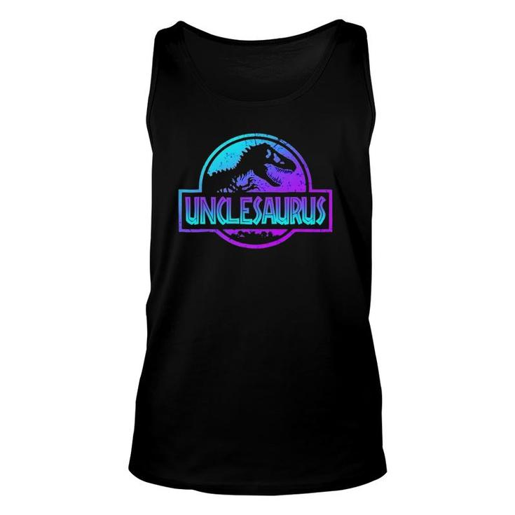 Mens Unclesaurus Dinosaurrex Father's Day For Dad Gift Unisex Tank Top