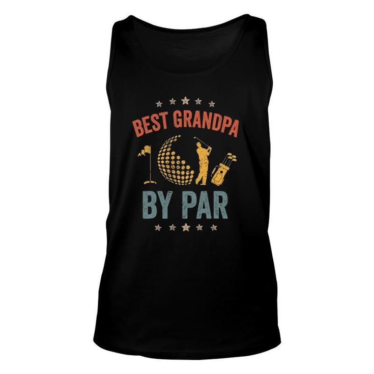 Mens Vintage Best Grandpa By Par Father's Day Golf  Gift Unisex Tank Top