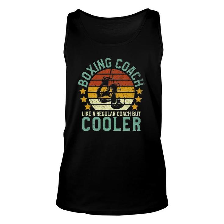 Mens Vintage Boxing Coach Funny Boxer Trainer Gift Unisex Tank Top
